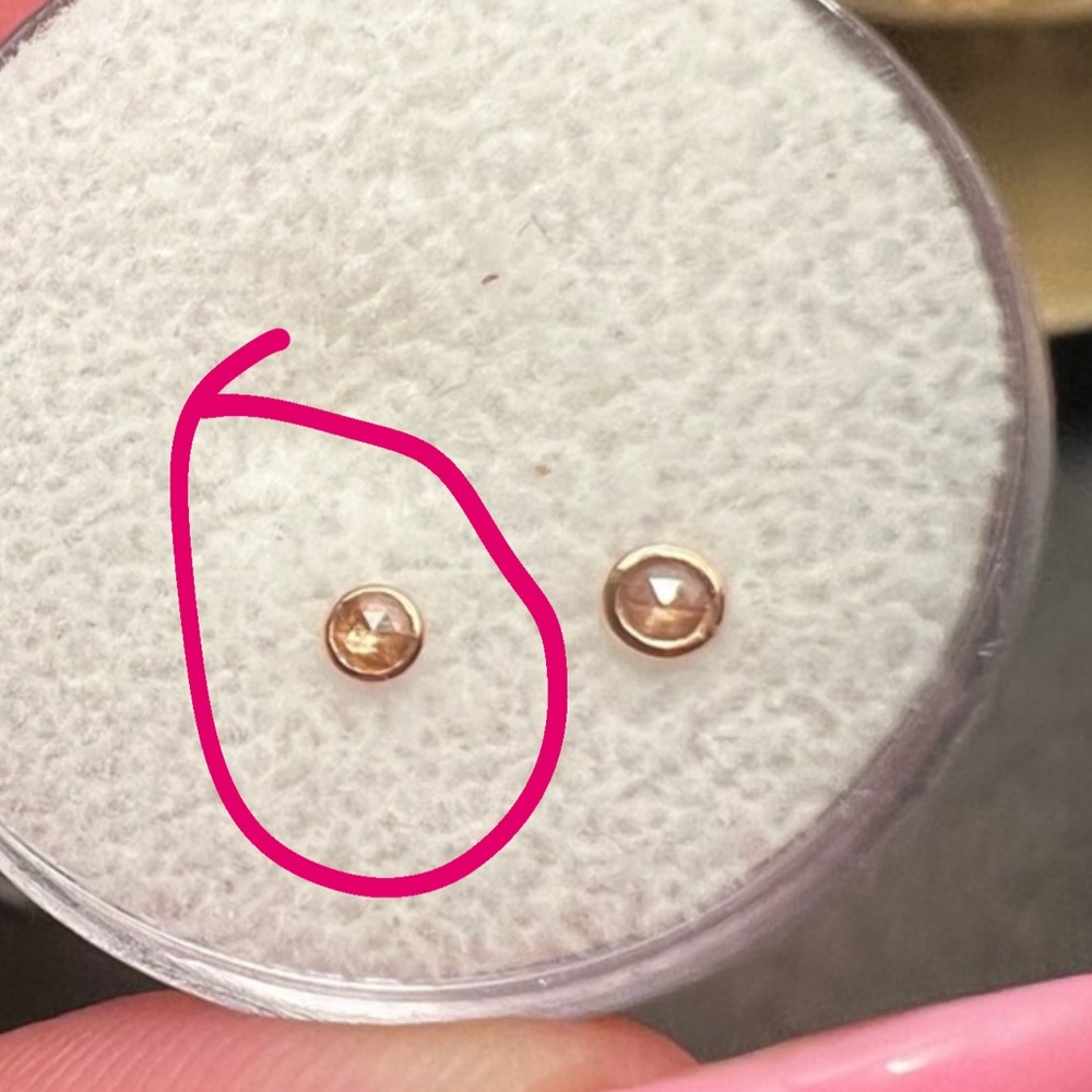 BVLA rose gold rose cut diamond